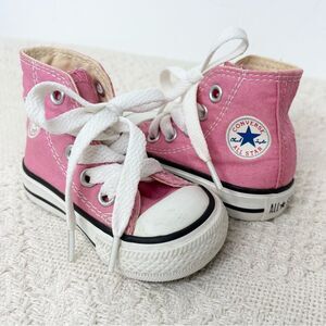 Converse Baby Girl Pink High-Top Sneakers